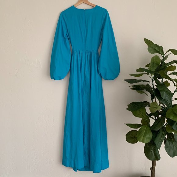 SOLD NWT Staud Tangier Cutout Ruched Maxi Dress XS - Picture 13 of 15